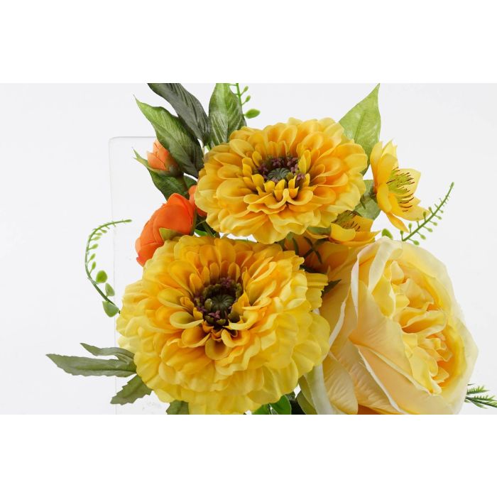 DKD Home Decor Ramo Amarillo Blanco 20 x 37 x 20 cm (12 Unidades) 1