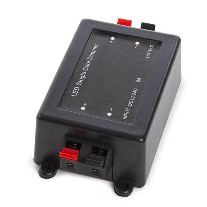 Dimmer Tira LED Monocolor Mando a Distancia RF 12-24VDC 96/192W | Control Brillo/Color, Auto Save y PWM sin Parpadeo 1 Dimmer Tira LED Monocolor Mando a Distancia RF 12-24VDC 96/192W | Control Brillo/Color, Auto Save y PWM sin Parpadeo 1