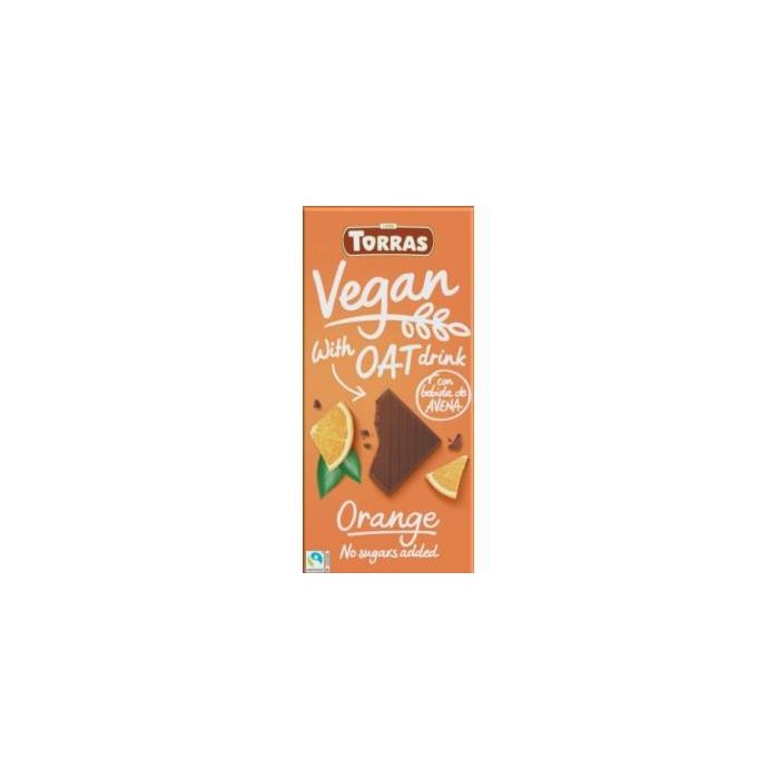 Chocolate Con Bebida Avena-Naranja 100Gr Vegan