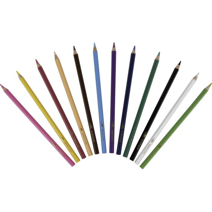Liderpapel Lápices de Colores Acuarelables Caja de 12 Unidades Colores Surtidos 3