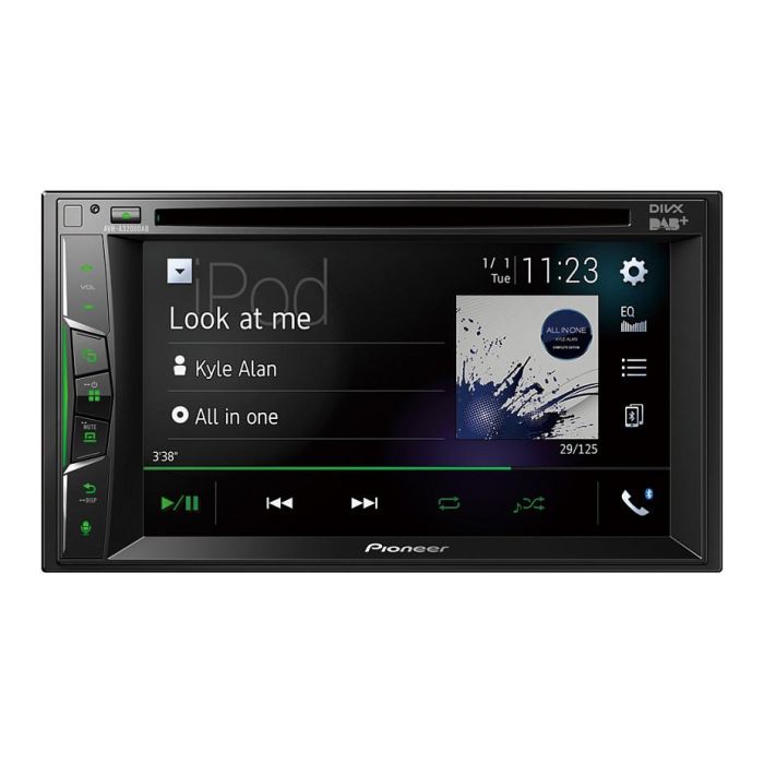Pioneer AVH-A3200DAB Receptor Multimedia con Pantalla 6.2" y Bluetooth DAB+ Reproductor CD DVD USB Negro 50W 0 Pioneer AVH-A3200DAB Receptor Multimedia con Pantalla 6.2" y Bluetooth DAB+ Reproductor CD DVD USB Negro 50W 0