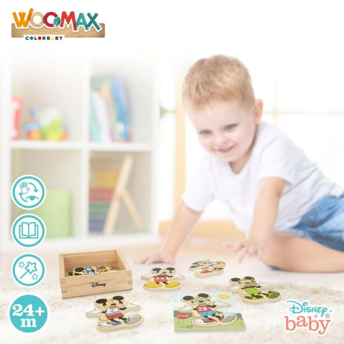 Puzzle Infantil de Madera Disney + 2 Años (12 Unidades) 3 Puzzle Infantil de Madera Disney + 2 Años (12 Unidades) 3