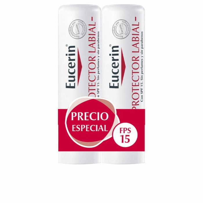 Eucerin PH5 Protector Labial Dúo 2x 4,8g - Bálsamo Hidratante y Regenerador Labios Secos Agrietados FPS 15 Stick Eucerin PH5 Protector Labial Dúo 2x 4,8g - Bálsamo Hidratante y Regenerador Labios Secos Agrietados FPS 15 Stick
