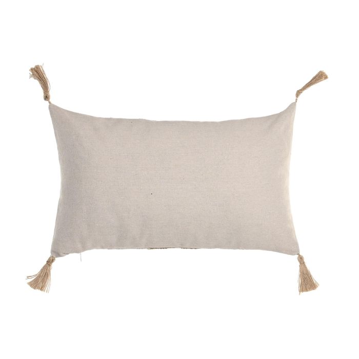 Cojin Boho DKD Home Decor Crudo Natural 50 x 30 cm (2 Unidades) 2 Cojin Boho DKD Home Decor Crudo Natural 50 x 30 cm (2 Unidades) 2