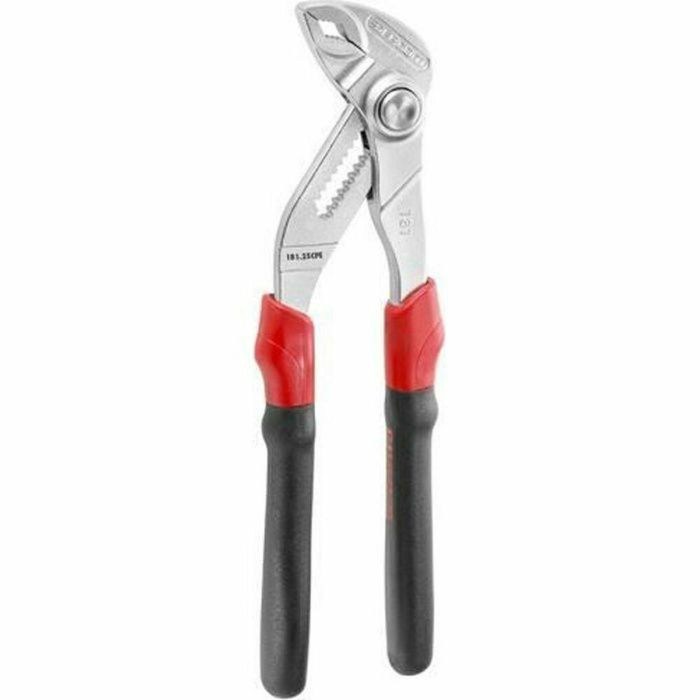 Facom Abrazadera Multiusos Ajustable con Recorrido de Eje de Giro para Mano Pequeña y Grande, Patillas Ergonómicas y Cortador de Hilo