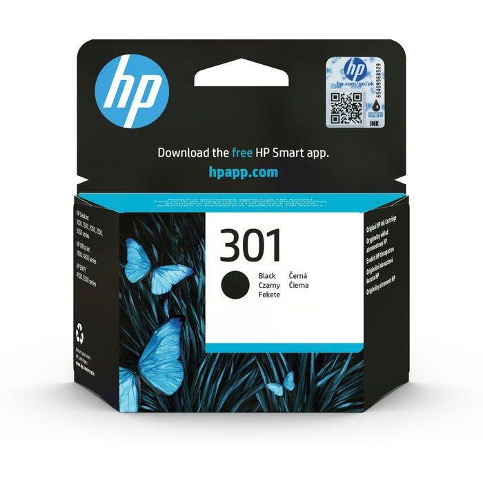 HP Tinta Negro Deskjet 1050, 2050, 2050S -Nº301- HP Tinta Negro Deskjet 1050, 2050, 2050S -Nº301-