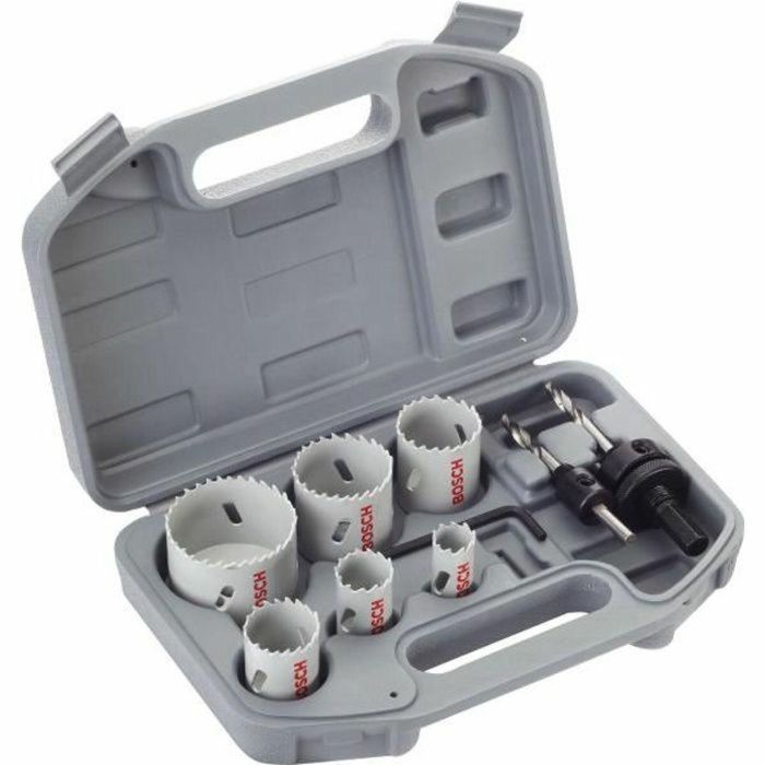 Bosch Juego de Sierras de Corona Bimetálicas HSS para Electricistas, 9 Piezas, Medidas 20, 25, 35, 40, 51, 68 mm 0 Bosch Juego de Sierras de Corona Bimetálicas HSS para Electricistas, 9 Piezas, Medidas 20, 25, 35, 40, 51, 68 mm 0