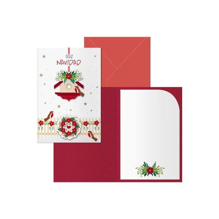 Christmas Dohe 115X170 Bird House (Set de 6)