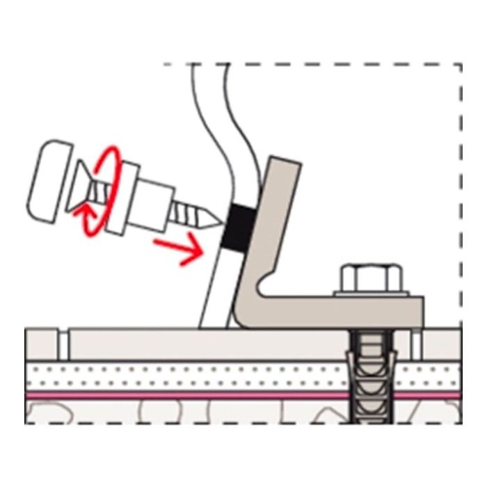 Fischer 548413 Conjunto Tornillos Sanitario Interno con anclajes de expansión, juntas de nylon y acero 1