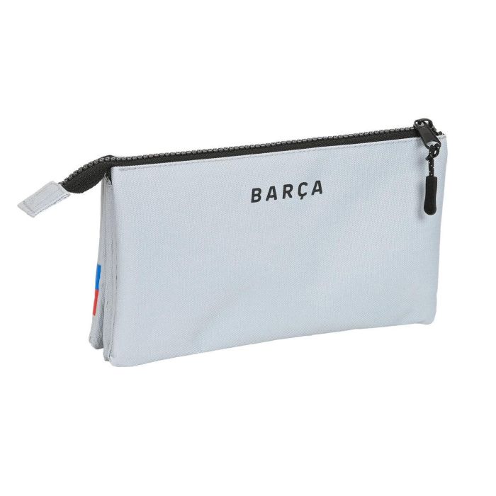 Portatodo Triple F.C. Barcelona Gris (22 x 12 x 3 cm) 2 Portatodo Triple F.C. Barcelona Gris (22 x 12 x 3 cm) 2