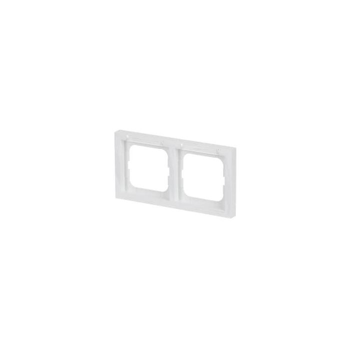 Busch-Jaeger BJ 1732-184 NSK Marco para 2 interruptores horizontal con ventana transparente, color blanco puro, termoplástico, diseño sin tornillos 1 Busch-Jaeger BJ 1732-184 NSK Marco para 2 interruptores horizontal con ventana transparente, color blanco puro, termoplástico, diseño sin tornillos 1