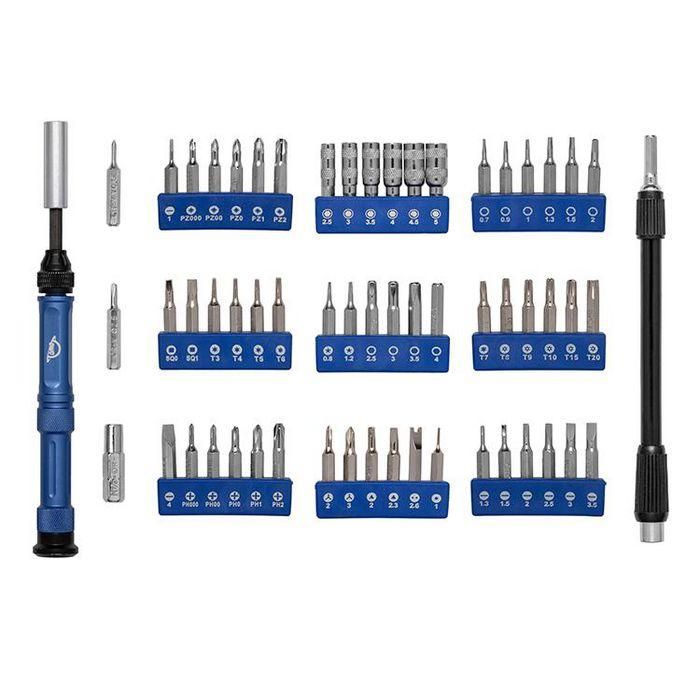 OWC Kit de Herramientas Avanzado para Reparación de Dispositivos Todo en Uno, 72 Piezas, 58 Puntas Intercambiables, Pentalobe Security, para Apple, PC, Consolas 2