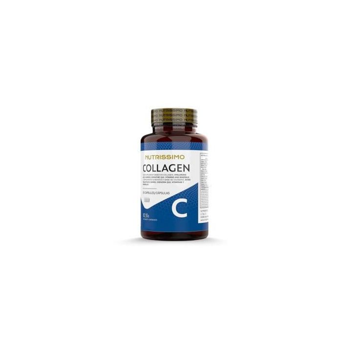 NUTRISSIMO Colágeno Hidrolizado + Ácido Hialurónico + Multivitaminas (Biotina, Vit. C), 90 Cápsulas