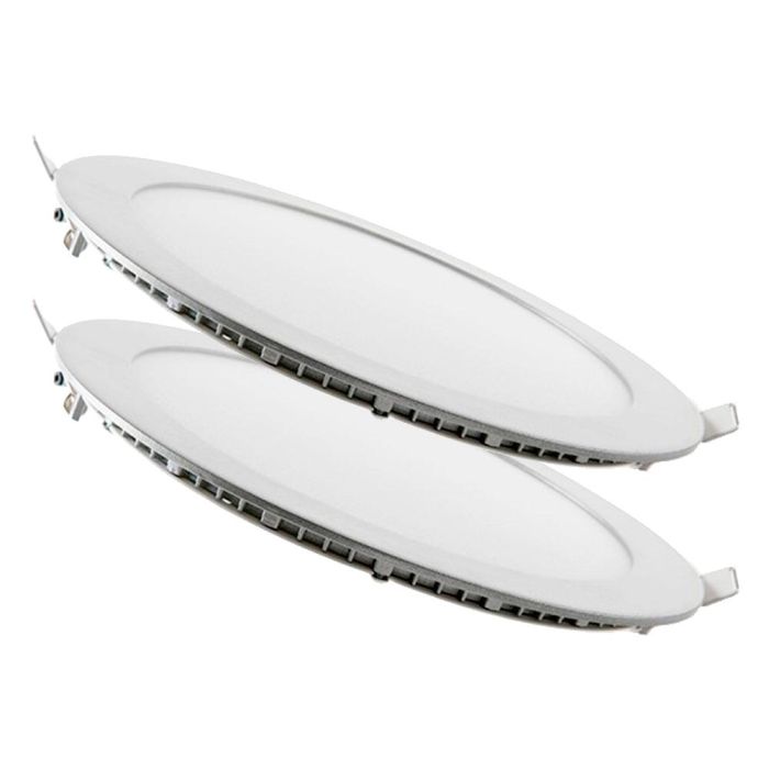 Pack 2 Placas LED 18W 1800Lm 6000ºK Circular 40.000H [JL-GP-LZ-3-M-CW-PK2-AP] 2
