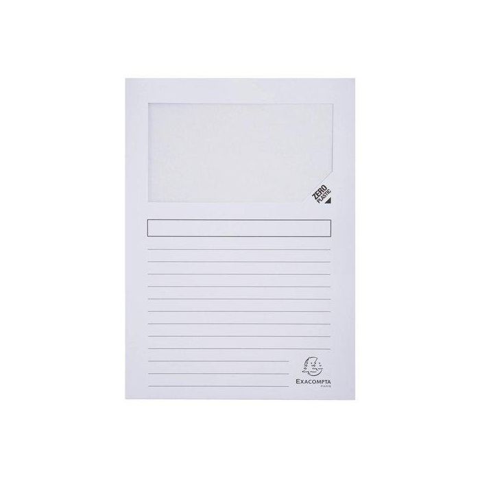 Subcarpeta Exacompta Forever Ventana 120G A4 Blanco Paquete De 25