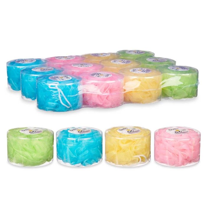 Pompon Baño PVC Box 4 Colores Surtido - Berilo 11x9x11 cm (24 Unidades) 2 Pompon Baño PVC Box 4 Colores Surtido - Berilo 11x9x11 cm (24 Unidades) 2