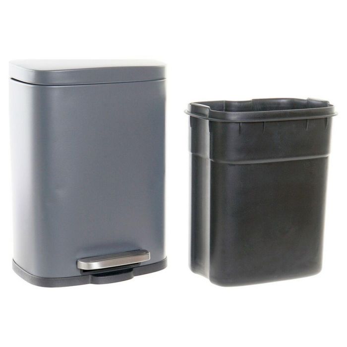 Papelera Basicos DKD Home Decor Gris Claro 18 x 29.5 x 21 cm 3 Papelera Basicos DKD Home Decor Gris Claro 18 x 29.5 x 21 cm 3