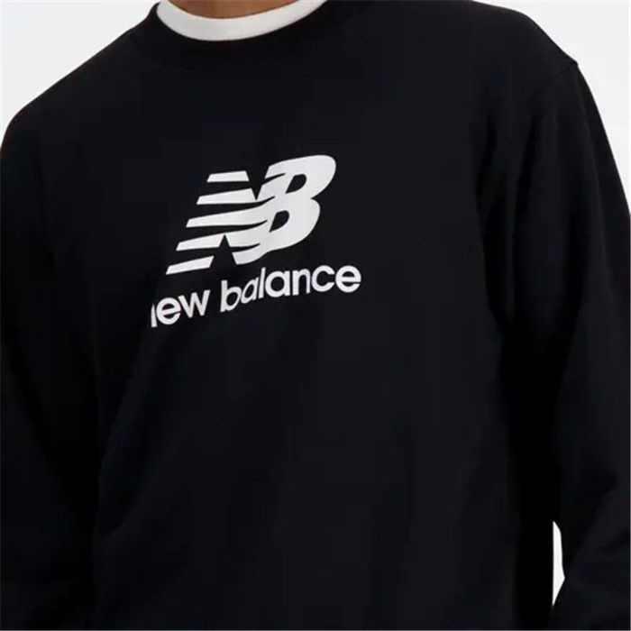 Sudadera sin Capucha Hombre New Balance Sport Essentials French Terry Negro 1
