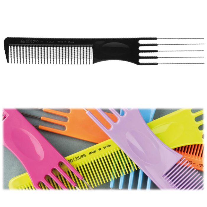 EUROSTIL Peine de púas de hierro ahuecador color 19.5cm