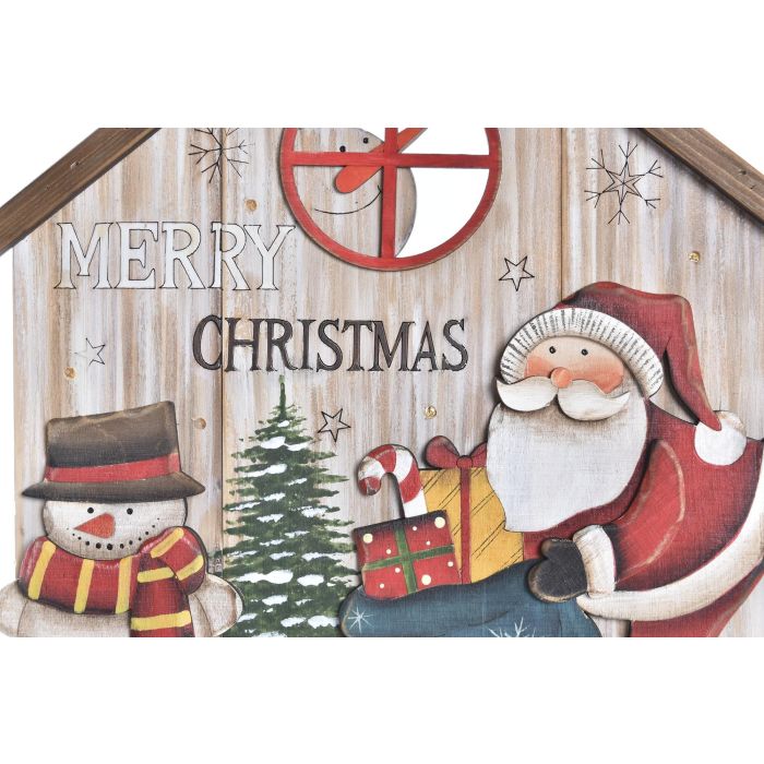 DKD Home Decor Decoración Colgante Navidad Tradicional de Madera con LED, Rojo, Verde y Natural, 7 Luces LED, 6 Unidades, 28x30 cm 2 DKD Home Decor Decoración Colgante Navidad Tradicional de Madera con LED, Rojo, Verde y Natural, 7 Luces LED, 6 Unidades, 28x30 cm 2