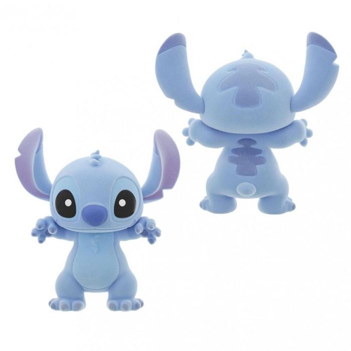 Enesco Figura Flocada Disney Stitch - Alienígena Azul con Collar de Flores, No es un Juguete