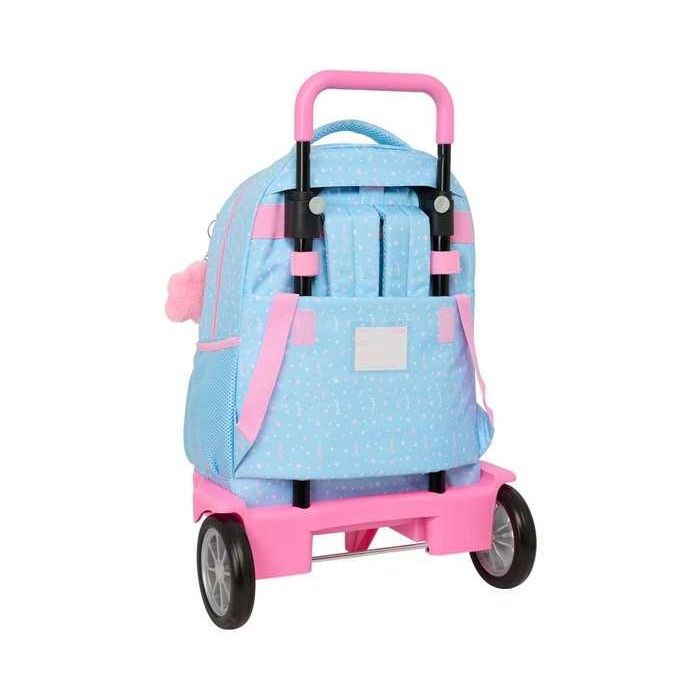 Safta Mochila Grande con Ruedas Compact Evol Ext Blackfit8 Smile 33x45x22 Cm