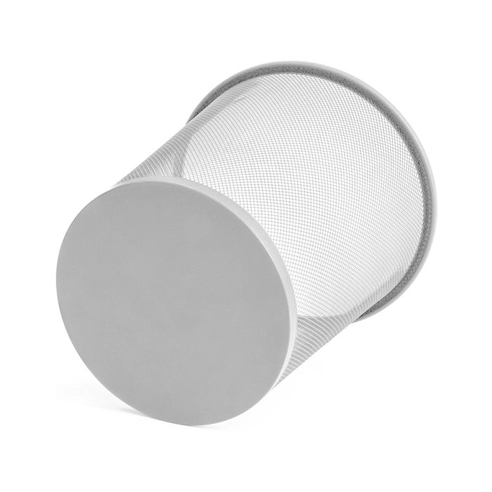 Q-connect Papelera de Metal Rejilla Gris Circular 8,3 Litros 190x260x235 mm 5