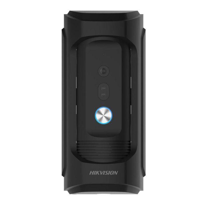 Hikvision Panel exterior antivandálico para videoportero IP con cámara 2MP IR, IK09, IP65, 12V