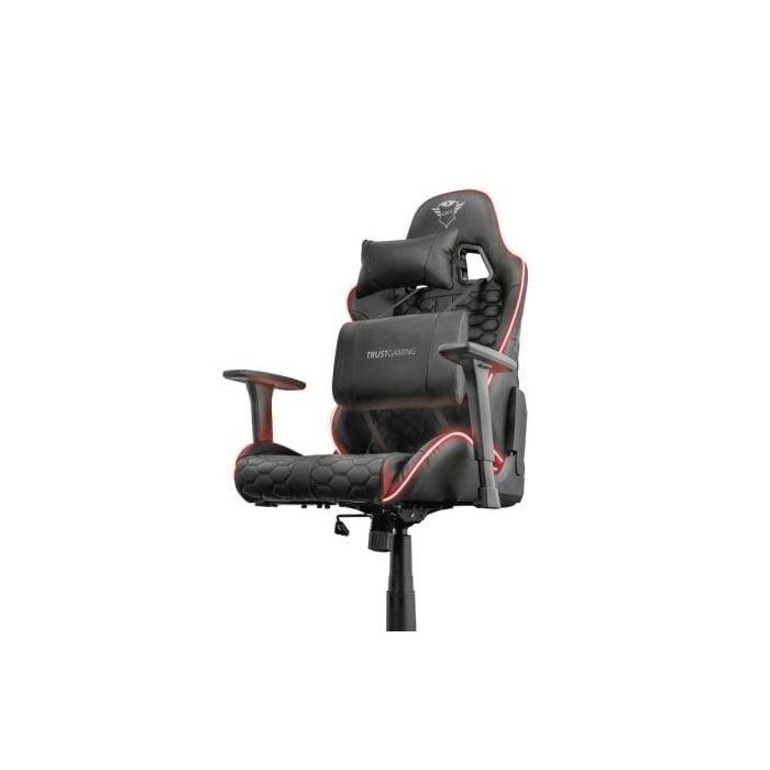 SILLA GAMER TRUST GAMING GXT 717 RAYZA RGB - ILUMINACIÓN LED - CILINDRO GAS CLASE 4 -RESPALDO RECLINABLE - BASTIDOR METÁLICO - PESO MÁX. 150KG 4