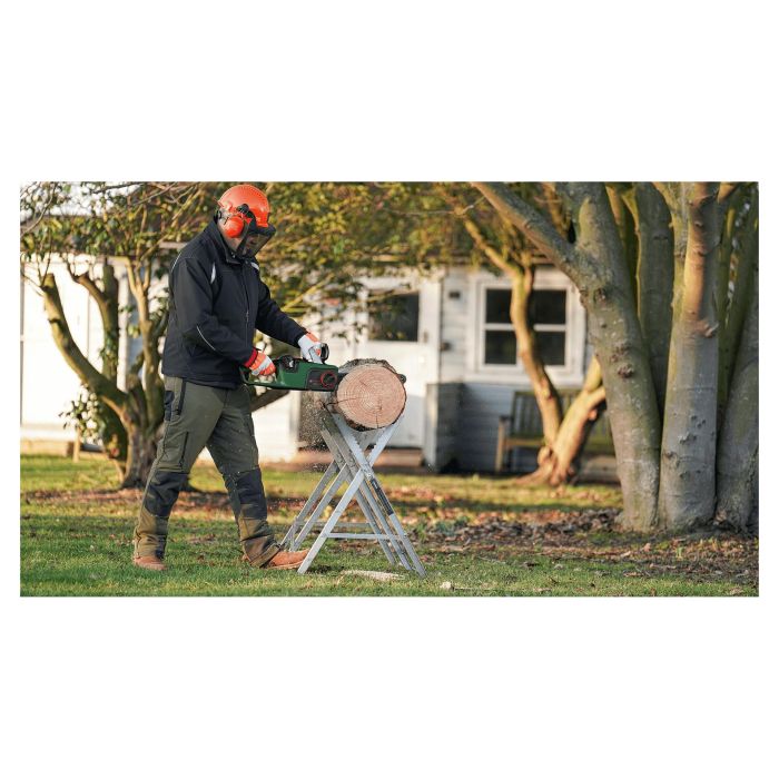 Bosch ADVANCEDCHAIN 36V-35-40 Motosierra de Cadena Eléctrica con Batería 36V 2Ah, Negro y Verde 4