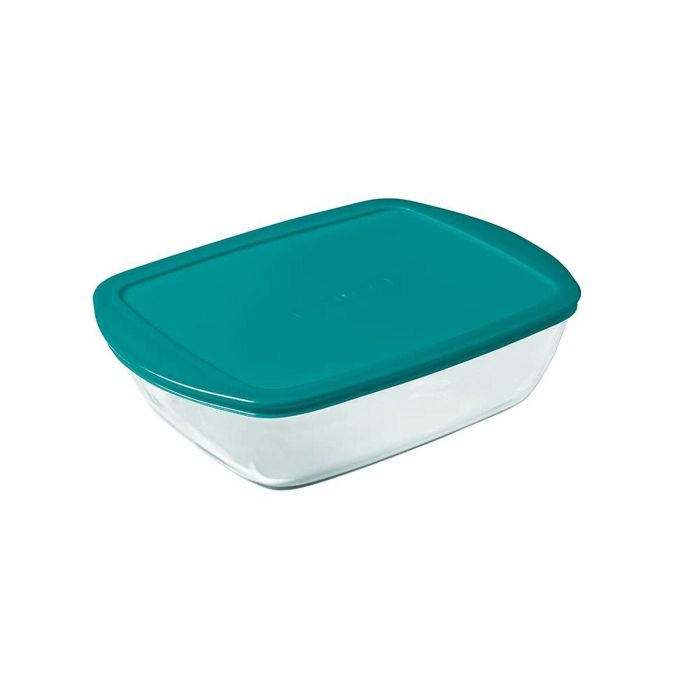 Pyrex AAAAN75162 - Juego 3 Platos con Tapa Cook & Store - Vidrio Rectangular - 0,4 L, 1,1 L, 2,5 L 8