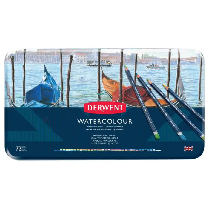 Derwent Lápices de Colores Watercolour Caja de 72 Unidades Colores Surtidos 1