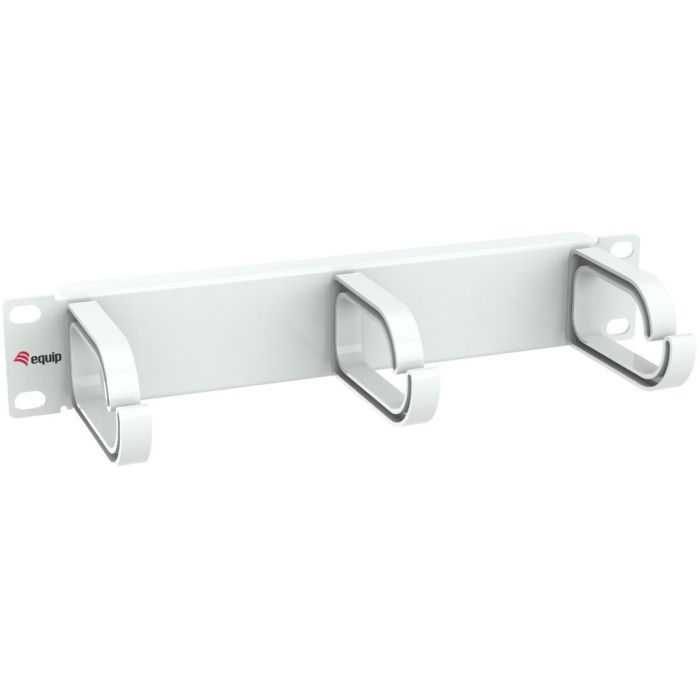 EQUIP Pasacables 10" 1U con 3 Anillos Plástico Blanco