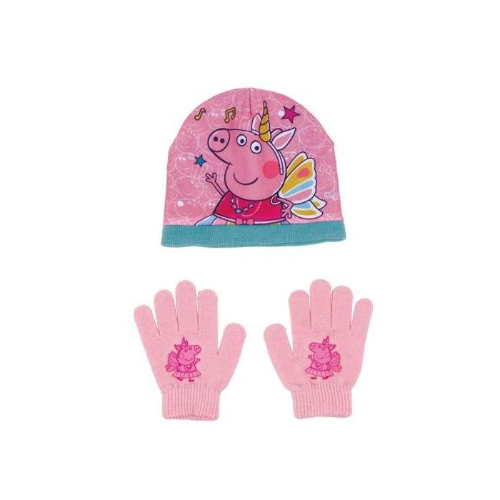 Set gorro/guantes infantil 48/51 peppa pig "cosy corner" 1