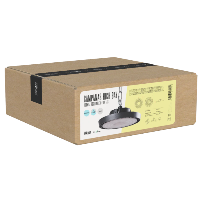 BX3 LIGHT Campana High Bay LED 200W IP65 4000K 120 grados para Alturas Grandes - Referencia BX3-HVB200W-N2-CW