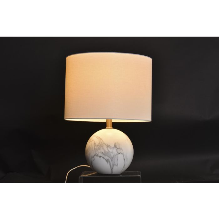 Lampara Sobremesa Moderno DKD Home Decor Blanco Dorado 36 x 52 x 36 cm 1 Lampara Sobremesa Moderno DKD Home Decor Blanco Dorado 36 x 52 x 36 cm 1