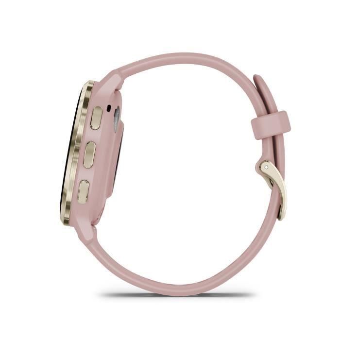 Reloj GPS conectado - GARMIN - Venu 3S - 30,4 mm (1.2) - Acero Soft Gold, caja rosa y correa de silicona rosa 4 Reloj GPS conectado - GARMIN - Venu 3S - 30,4 mm (1.2) - Acero Soft Gold, caja rosa y correa de silicona rosa 4