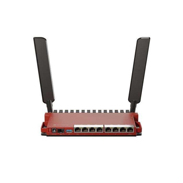 Mikrotik Router WiFi L009UiGS-2HaxD-IN, WiFi 6 AX600 574Mbps, 8 Puertos Gigabit, SFP, PoE, ARM Dual Core Mikrotik Router WiFi L009UiGS-2HaxD-IN, WiFi 6 AX600 574Mbps, 8 Puertos Gigabit, SFP, PoE, ARM Dual Core