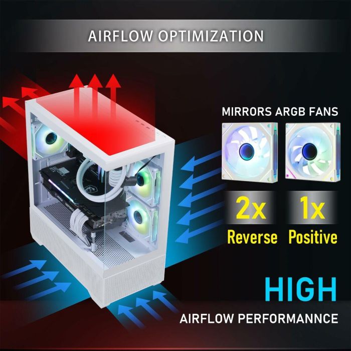 Caja Semitorre ATX BitFenix CETO Basic Blanco 7