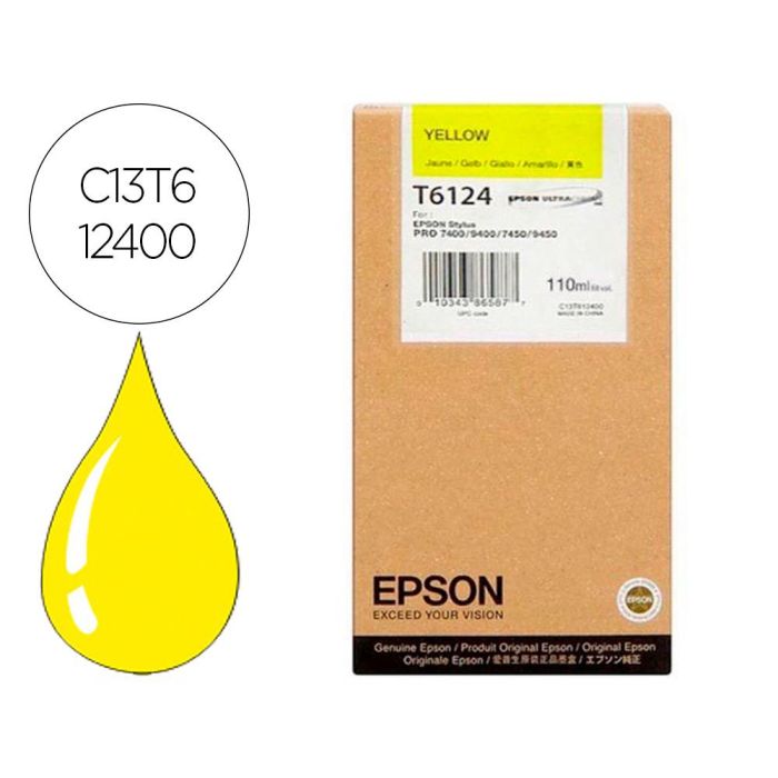 Cartucho de Tinta Original Epson C13T612400 Amarillo