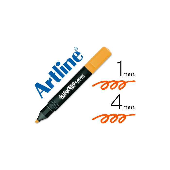 Artline Rotulador Fluorescente EK-660 Naranja Punta Biselada Trazo 1-5 mm 0 Artline Rotulador Fluorescente EK-660 Naranja Punta Biselada Trazo 1-5 mm 0