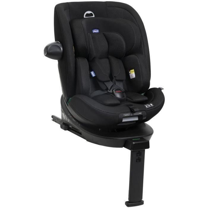 Chicco Silla de Coche EVERONE Grupo 0/1/2/3 I-Size Giratoria Reclinable Reductora Negra CHI8058664181100