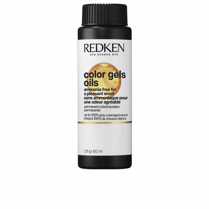 Redken COLOR GELS OIL #7NW - 7.03 Tinte Permanente sin Amoníaco 3 x 60 ml - Cubre Canas al 100%