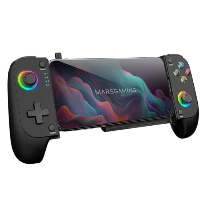 Mars Gaming MGPX Gamepad Inalámbrico Bluetooth 5.0 2en1 PC PS4 PS3 Switch Android iOS Smartphone RGB Neon Vibración Turbo 8h 0 Mars Gaming MGPX Gamepad Inalámbrico Bluetooth 5.0 2en1 PC PS4 PS3 Switch Android iOS Smartphone RGB Neon Vibración Turbo 8h 0