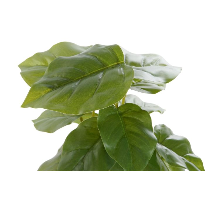 DKD Home Decor Planta Artificial Decorativa Philodendro Verde Negro de 20x30x20 cm para Decoración Interior del Hogar Fabricada en PVC y PP 1