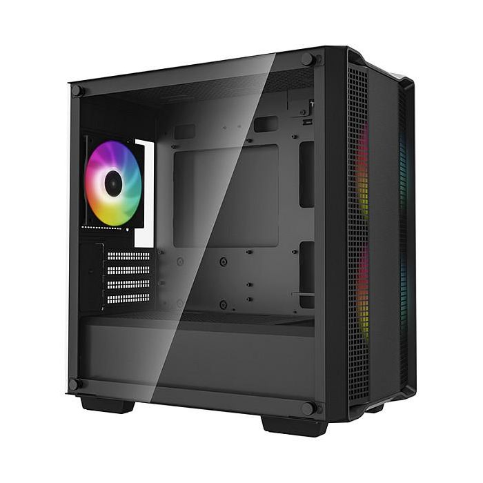 Deepcool CC360 Caja Ordenador Gaming Negra con ARGB y Ventana de Cristal Templado