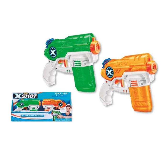 Pistolas de agua pack 2 unidades x-shot warfare double small stealth, 16x13x3cm 1 Pistolas de agua pack 2 unidades x-shot warfare double small stealth, 16x13x3cm 1