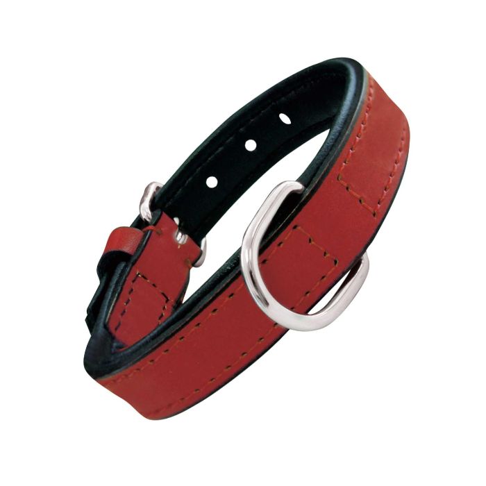 Collar Piel Acolchado 35 cm X 15 mm Rojo 4 Collar Piel Acolchado 35 cm X 15 mm Rojo 4