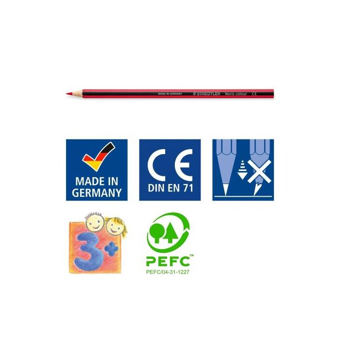 Staedtler Lápices de Colores Upcycled Wood Ecológico 36 Colores en Caja de Cartón 5