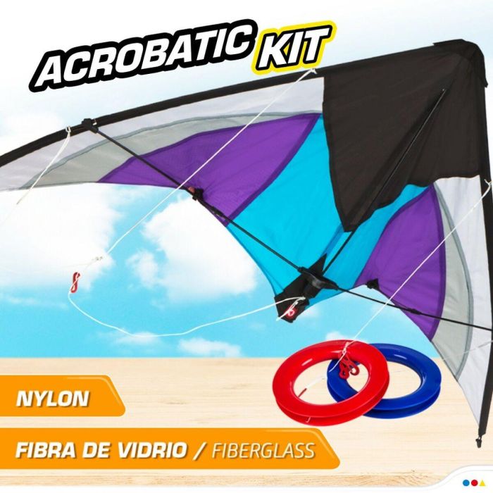 Cometa Eolo Pop-up Magic Blanco Morado 4 Cometa Eolo Pop-up Magic Blanco Morado 4